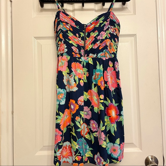 Sweetheart neckline Roxy floral summer dress - Picture 2 of 3